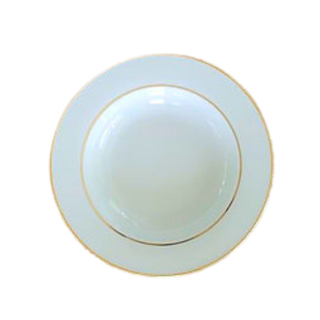 Bread & Butter Plate (China White with Gold Band)