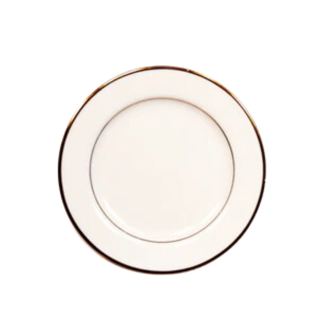 Salad/Dessert Plate (China Diplomat Ivory - Gold Band)