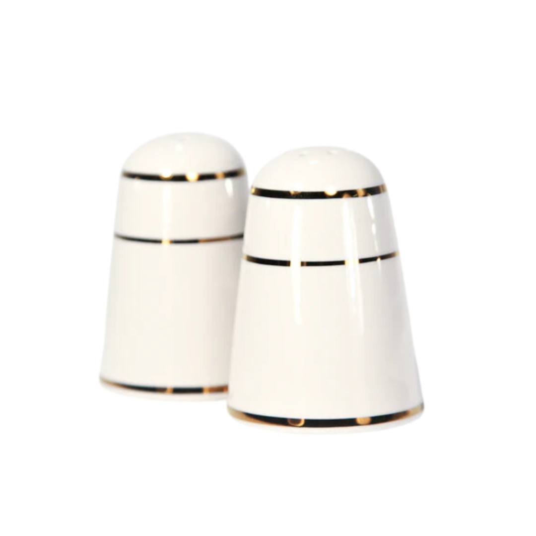 Salt Shaker (China Diplomat Ivory - Gold Band)