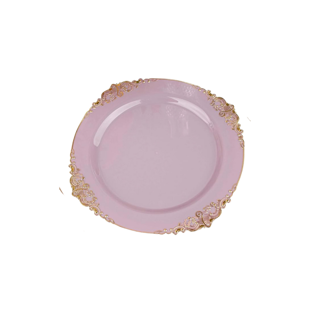 Stylish Plastic Lavender Lilac Charger Plate