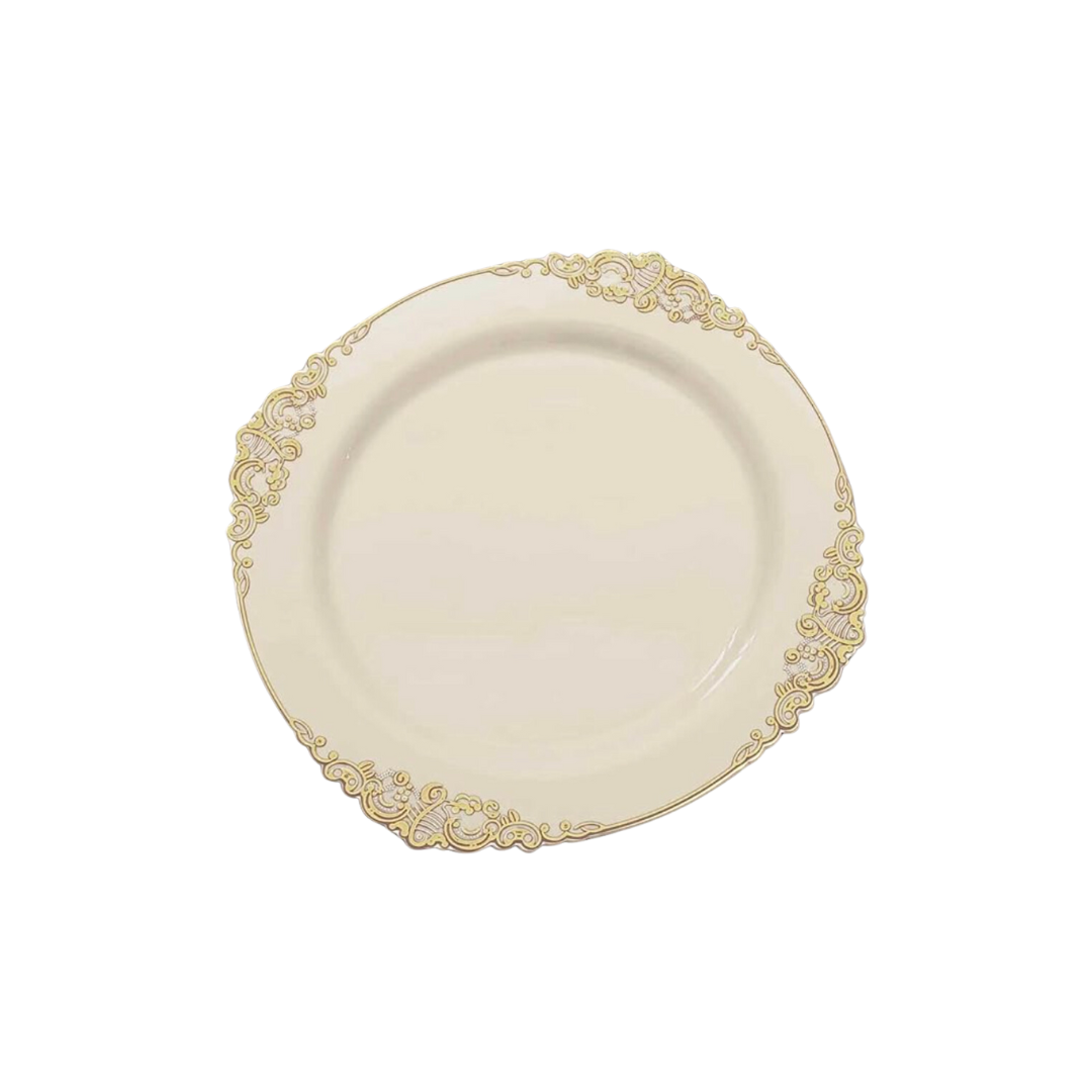 Stylish Plastic Ivory Charger Plate