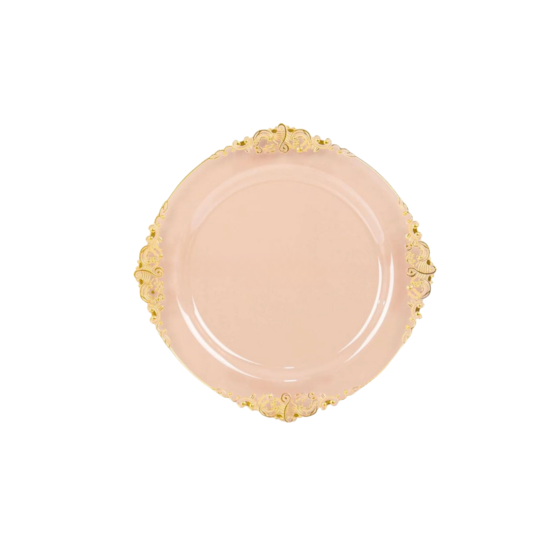 Stylish Plastic Transparent Blush Charger Plate