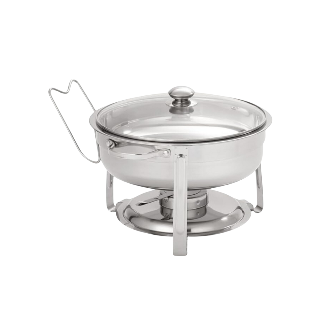 4 QT Chafer (Round with Glass Lid)