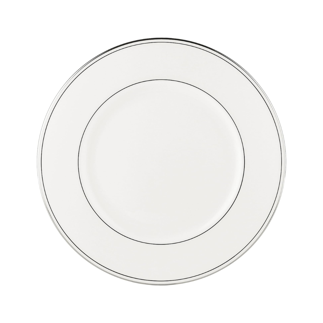 Dinner Plate (China White with Silver Band) 