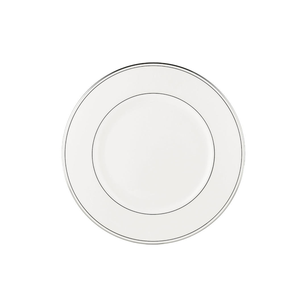 Bread & Butter Plate  China White with Silver Band) 