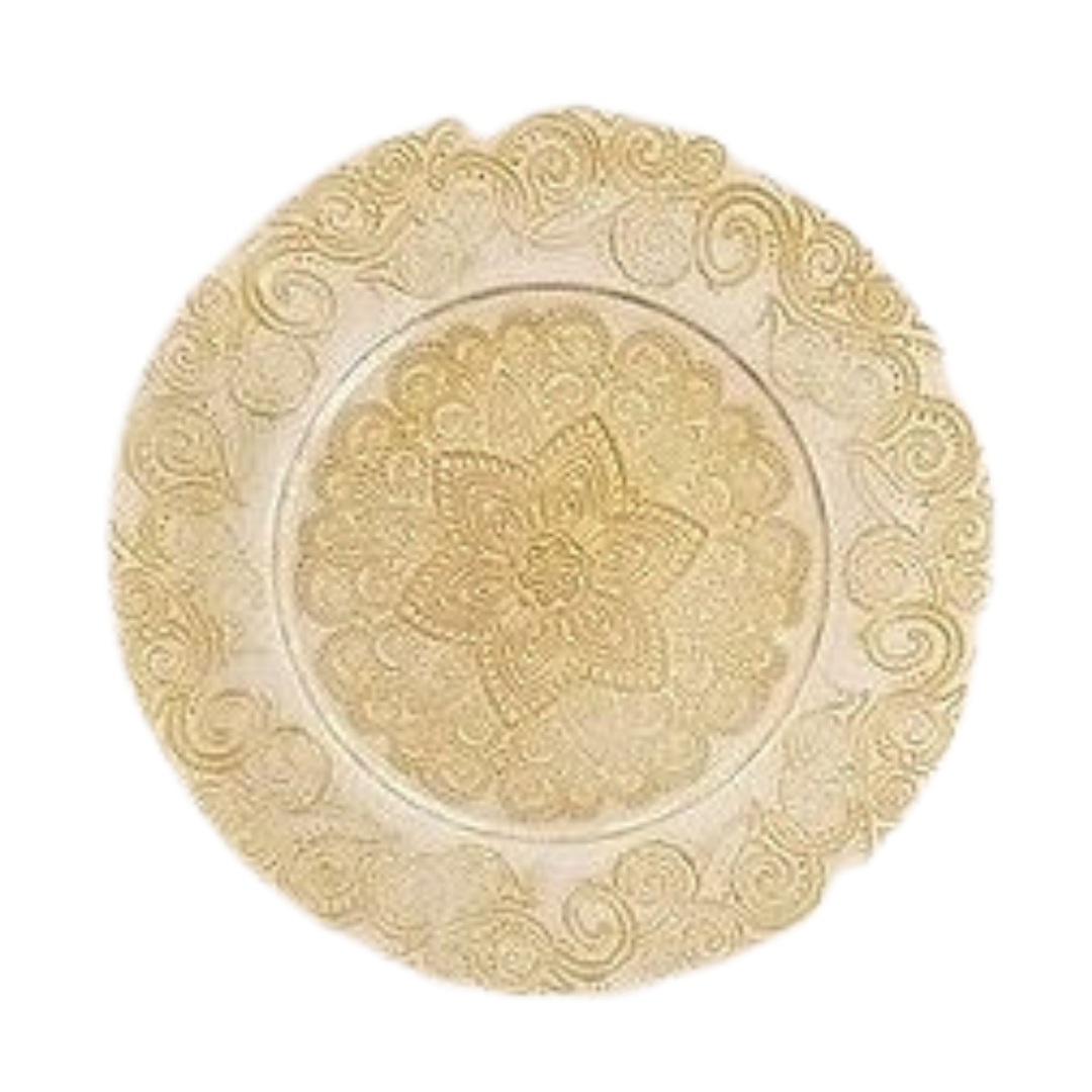 Glass (Lotus Gold) Charger Plate