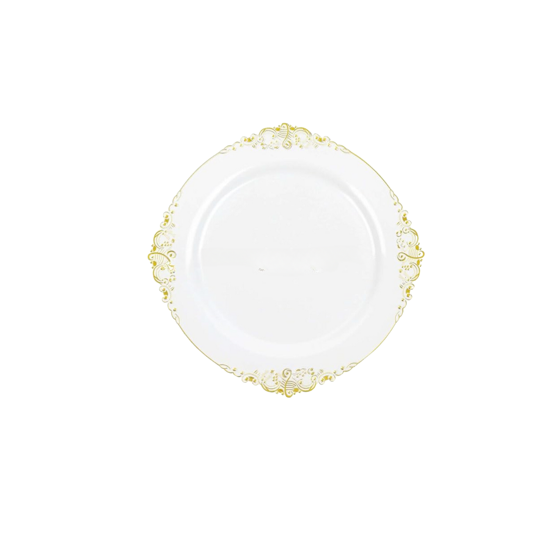 Stylish Plastic White Charger Plate