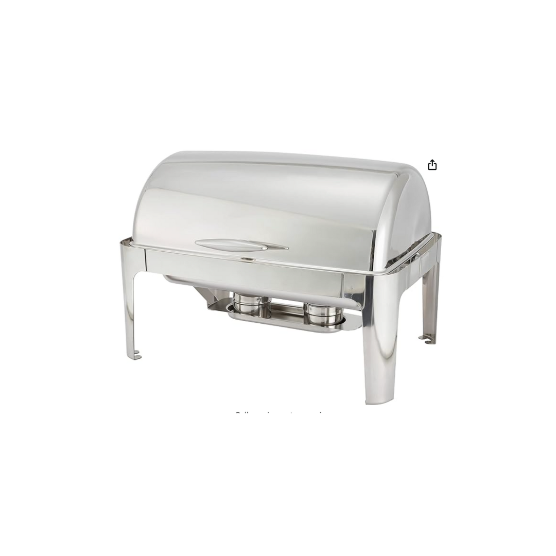 8 QT Roll Top Chafer (Heavy Stainless Rectangular)