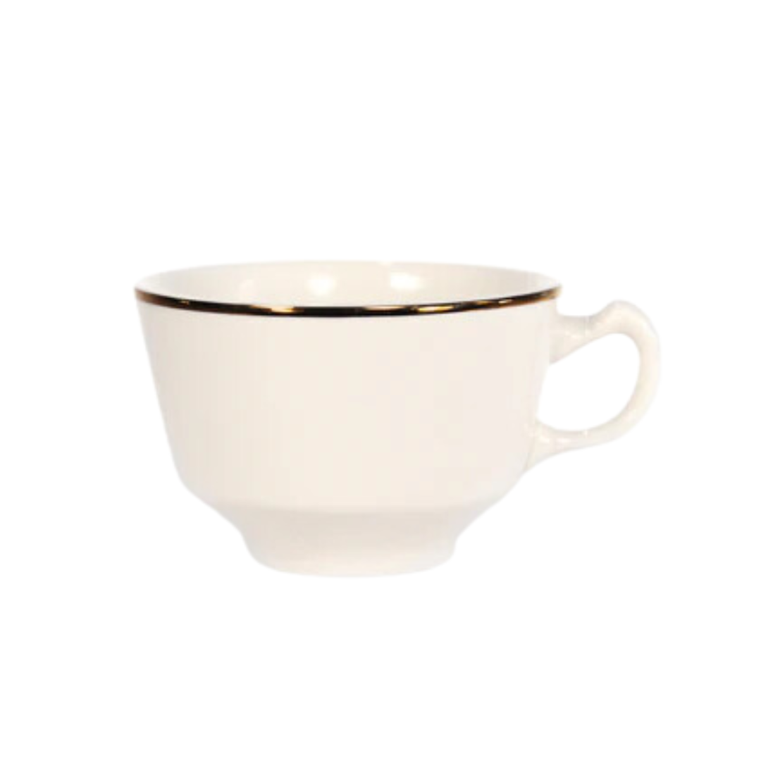 Coffee Cup (China Diplomat Ivory - Gold Band)