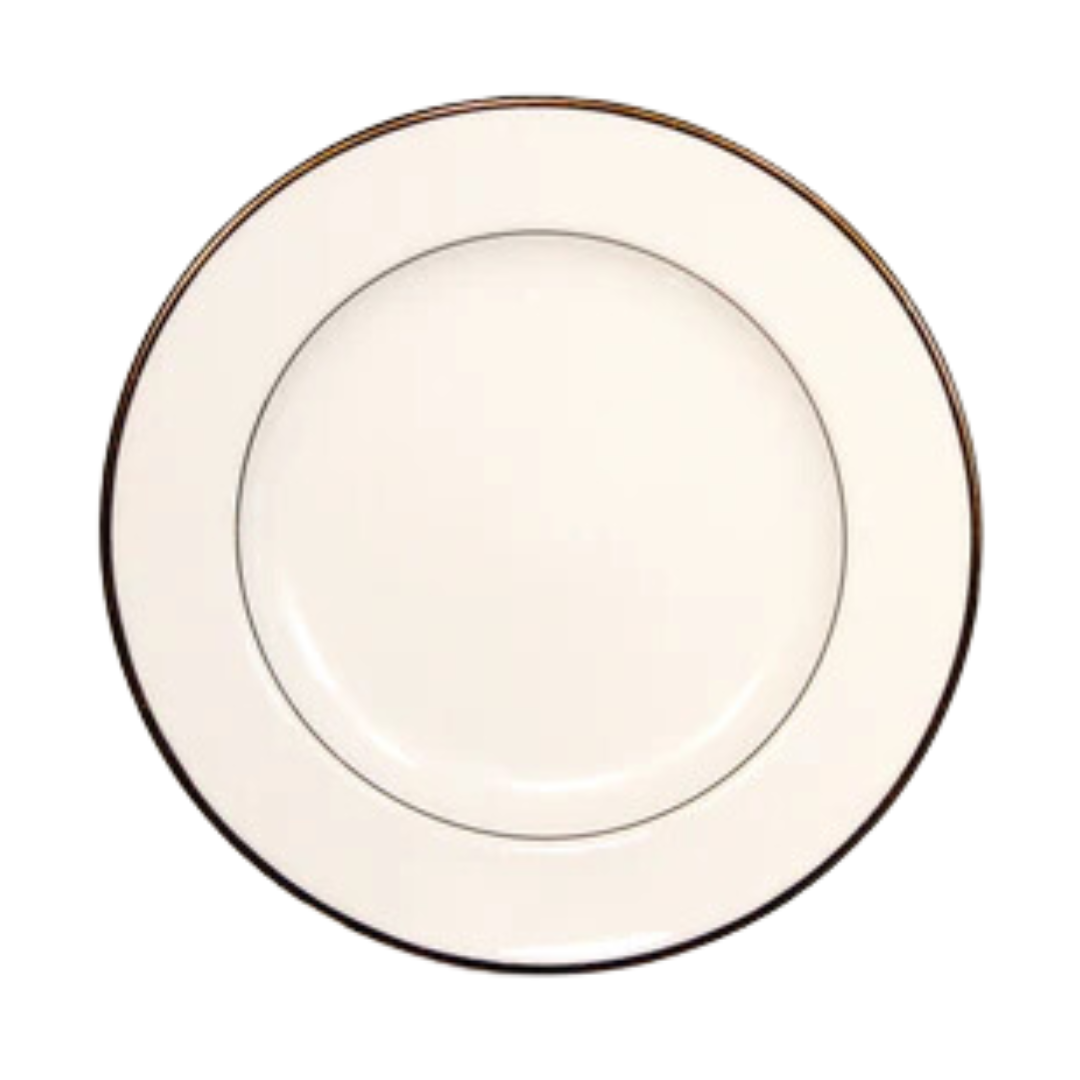 Dinner Plate (China Diplomat Ivory - Gold Band) 