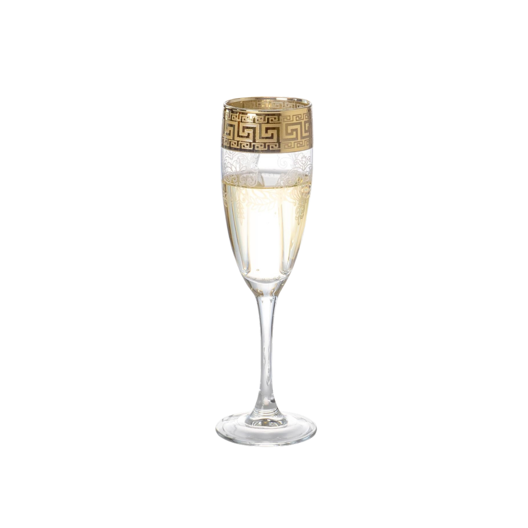 Vintage Gold Champagne Glass