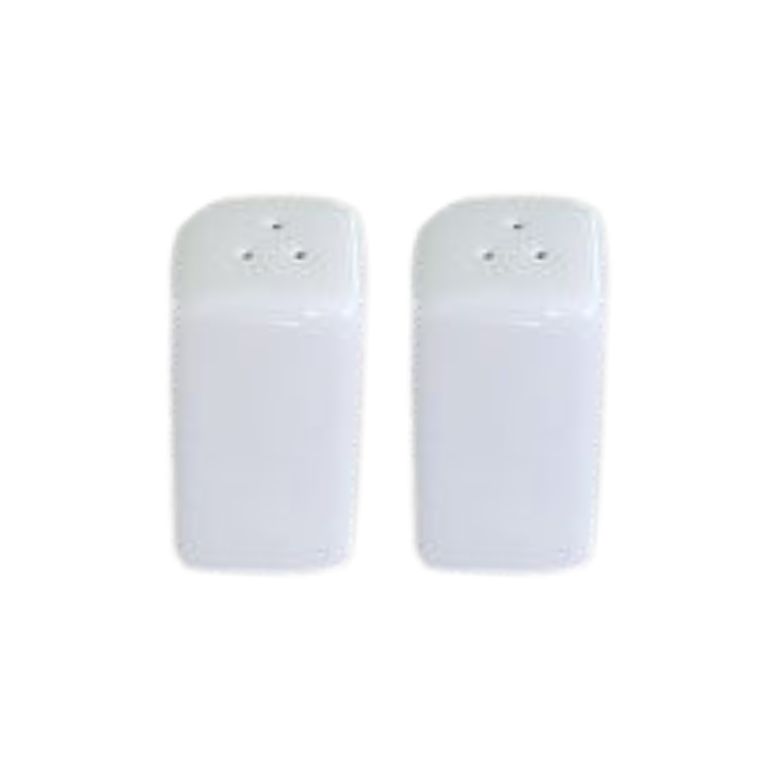 China White Square Salt Shaker