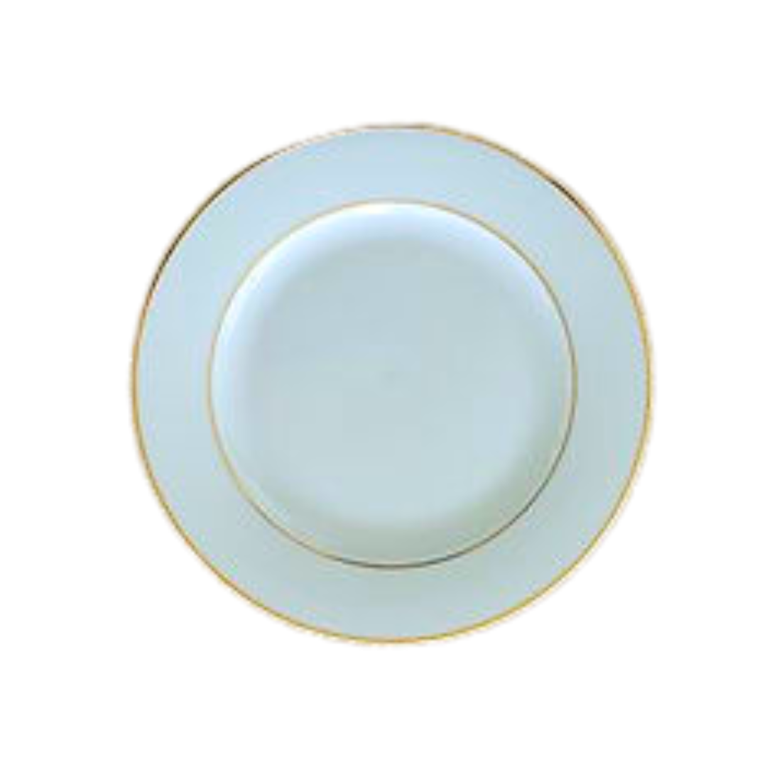 Salad/Dessert Plate (China White with Gold Band)