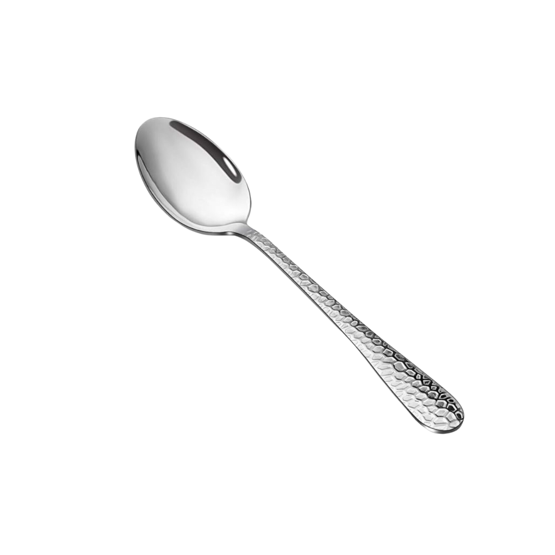 Hammered Stainless Steel Spoon